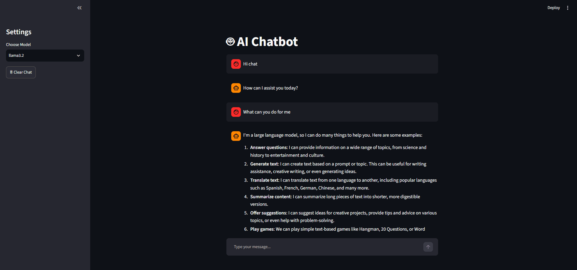 Local AI Chatbot